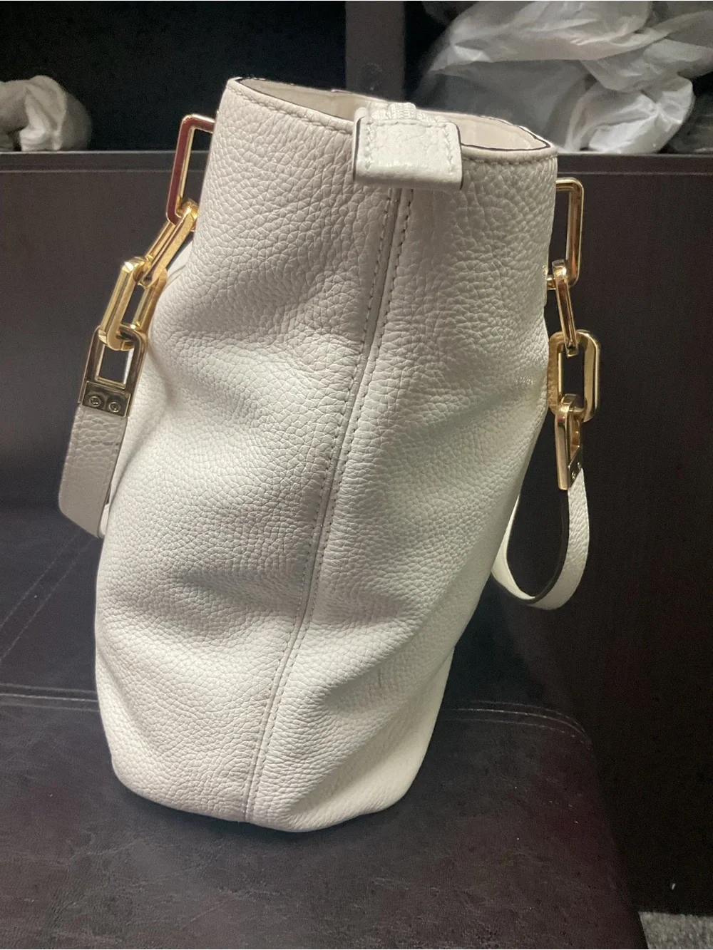 Michael Kors Brooke Pebbled Leather Shoulder Tote